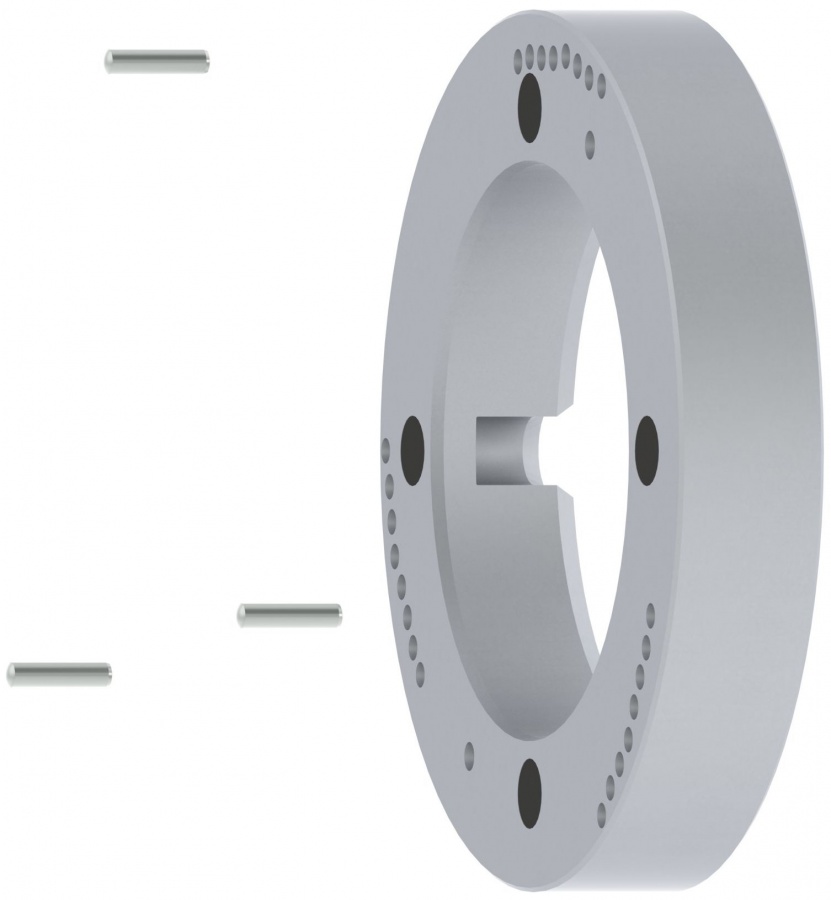 190е008 047 Проставочный диск с магнитами и направляющими шпильками для балансировки колес внедорожников.